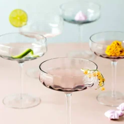 Champagne-/cocktailglas 30 cl, blå