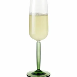 Champagneglas 24 cl grön, 2-pack