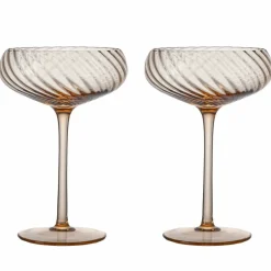 Champagneglas 30 cl 2-pack, brun