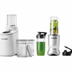Chill NBD0503W glassmaskin & Ultra NB1206DG personal blender, vit/grå
