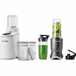 Chill NBD0503W glassmaskin & Ultra NB1206DG personal blender, vit/grå