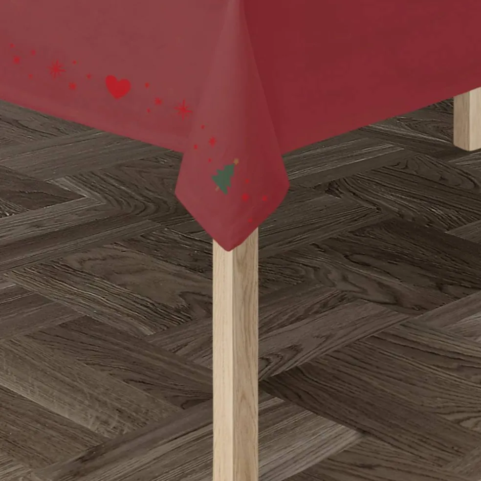 Christmas Fable duk 150 × 320 cm, röd