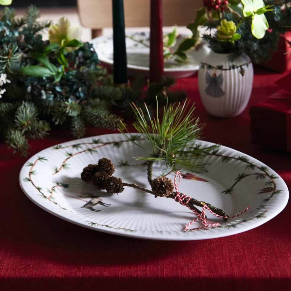 Christmas Oval Bordsfat 27x34 cm