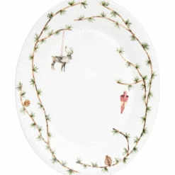 Christmas Oval Bordsfat 27x34 cm