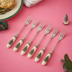 Christmas Tree dessertgaffel 6-pack