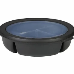 Cirqula skål med lock, svart
