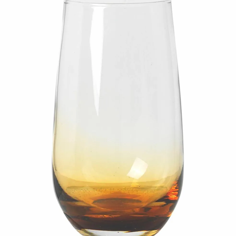 55 cl. Amber munblåst dricksglas