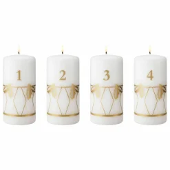 Classic Christmas 2026 adventsljus 4 st, guld
