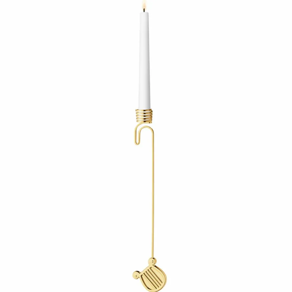 Classic Christmas 2026 Harpa ljusstake, guld