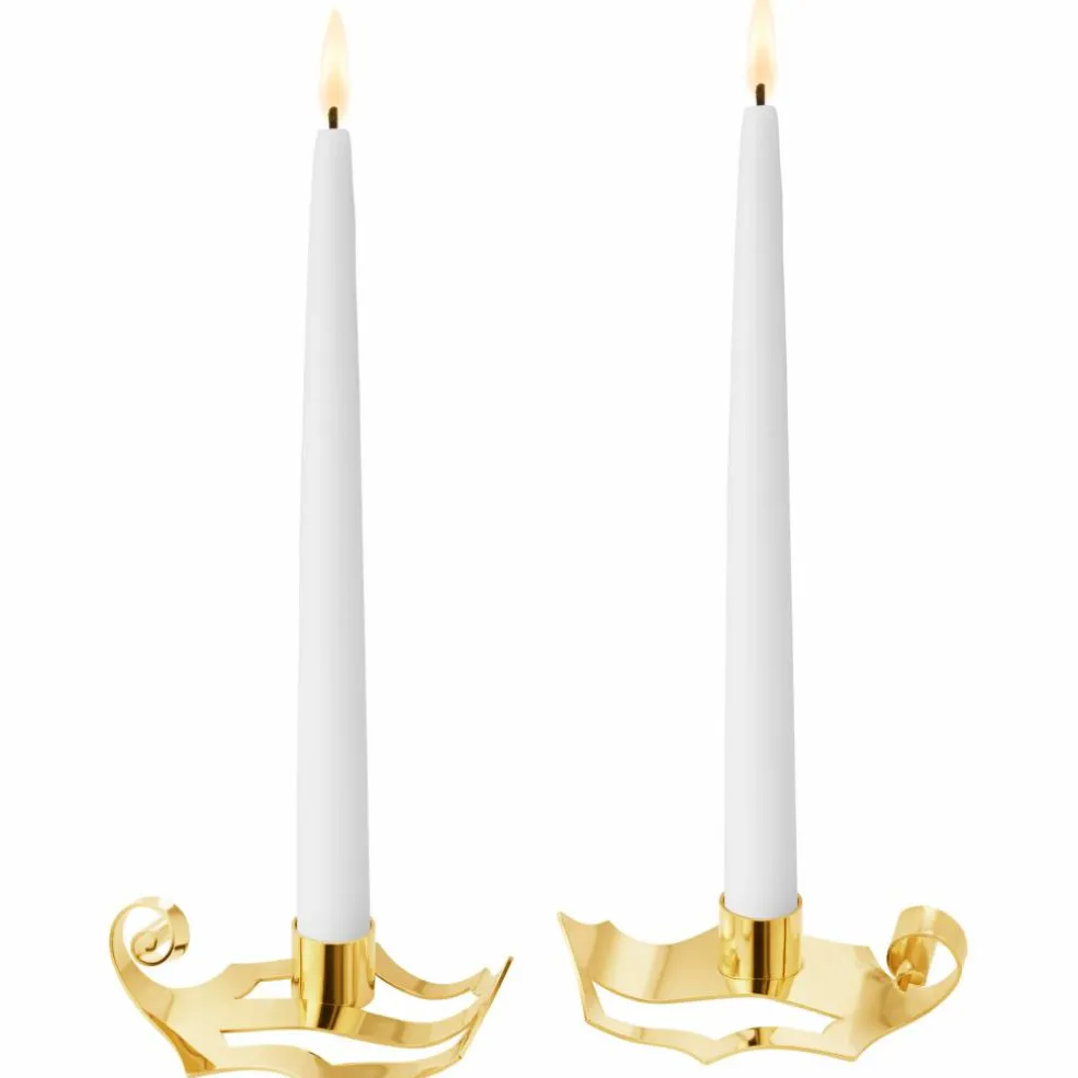 Classic Christmas 2026 ljusstakar 2 st, guld