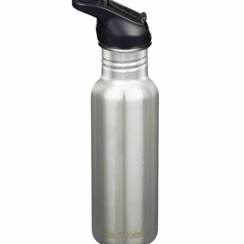 Classic Narrow Flip Sport vattenflaska 532 ml, borstat stål