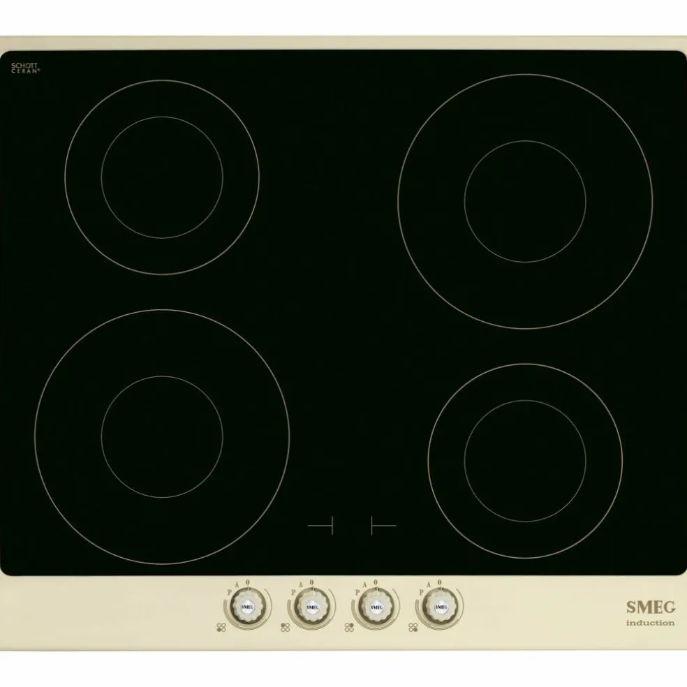 60 cm Cortina Induktionshäll med Ram, Creme