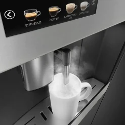 60 cm inbyggd kaffemaskin i rostfritt stål