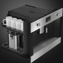 60 cm inbyggd kaffemaskin i rostfritt stål