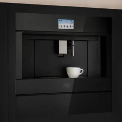 CM45MOD2WTB Modern inbyggd kaffemaskin, svart glas