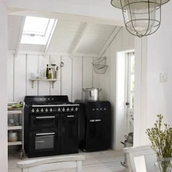 90 cm Victoria Gashäll med 3 Ugnar, Creme
