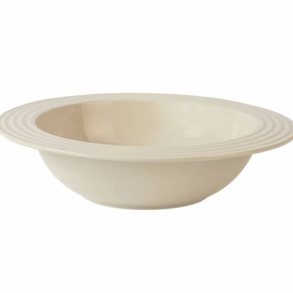 Coffee & More djup tallrik, beige