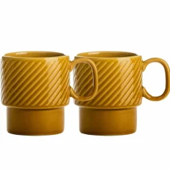 Coffee & More kaffemugg 2-pack, gul