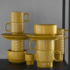 Coffee & More kaffemugg 2-pack, gul