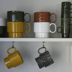 Coffee & More tekoppar 2 st, grå