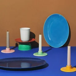 Color ljusstake, mörkblå