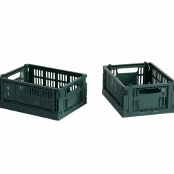 Colour Crate Mini förvaringslåda 2-pack, sage green
