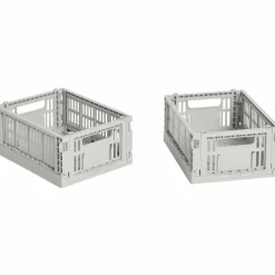 Colour Crate Mini förvaringslåda 2-pack, varmgrå