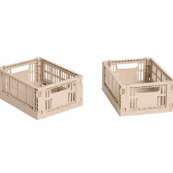 Colour Crate Mini förvaringslåda 2-pack, varmgrå