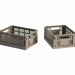 Colour Crate Mini 2 st förvaringslådor, dusty blue