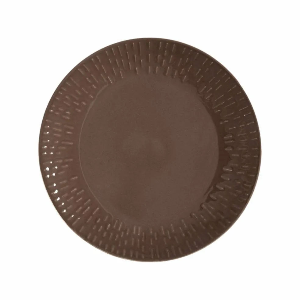 Confetti assiett 21 cm, chocolate