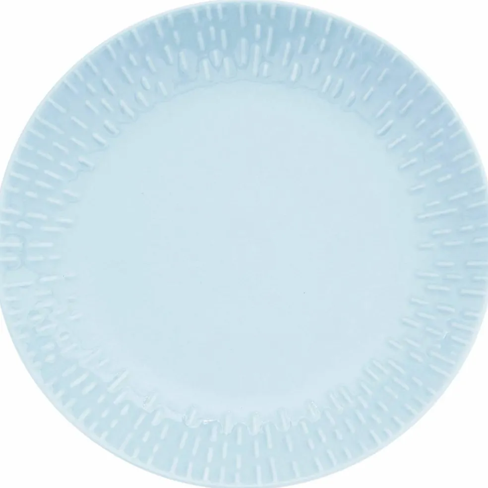 Confetti desserttallrik 21 cm, aqua