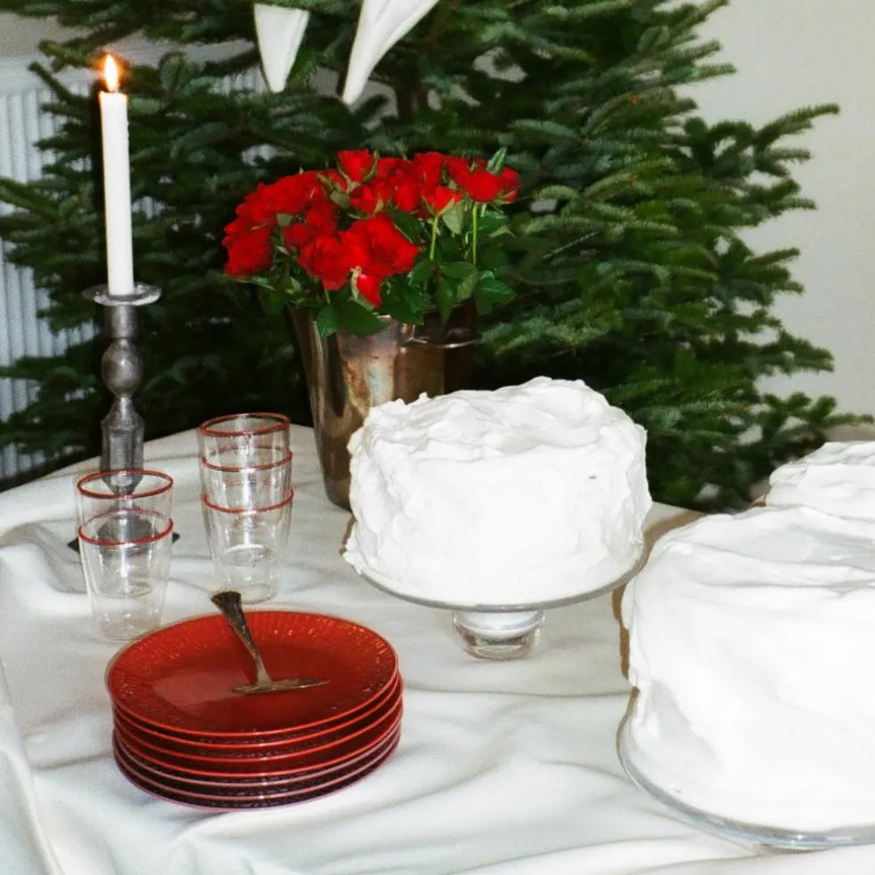 Confetti desserttallrik 21 cm, chili