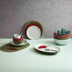 Confetti desserttallrik 21 cm, chili