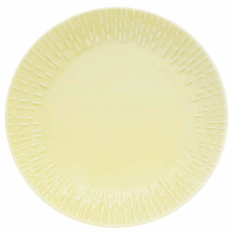 Confetti desserttallrik 21 cm, lemon