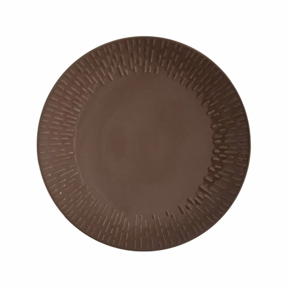 Confetti lunchtallrik 24 cm, chocolate