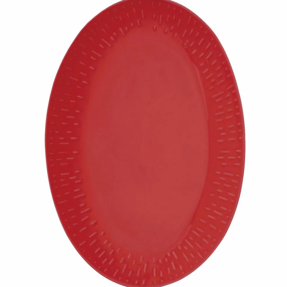 Confetti ovalt fat 36 × 25,5 cm, apricot