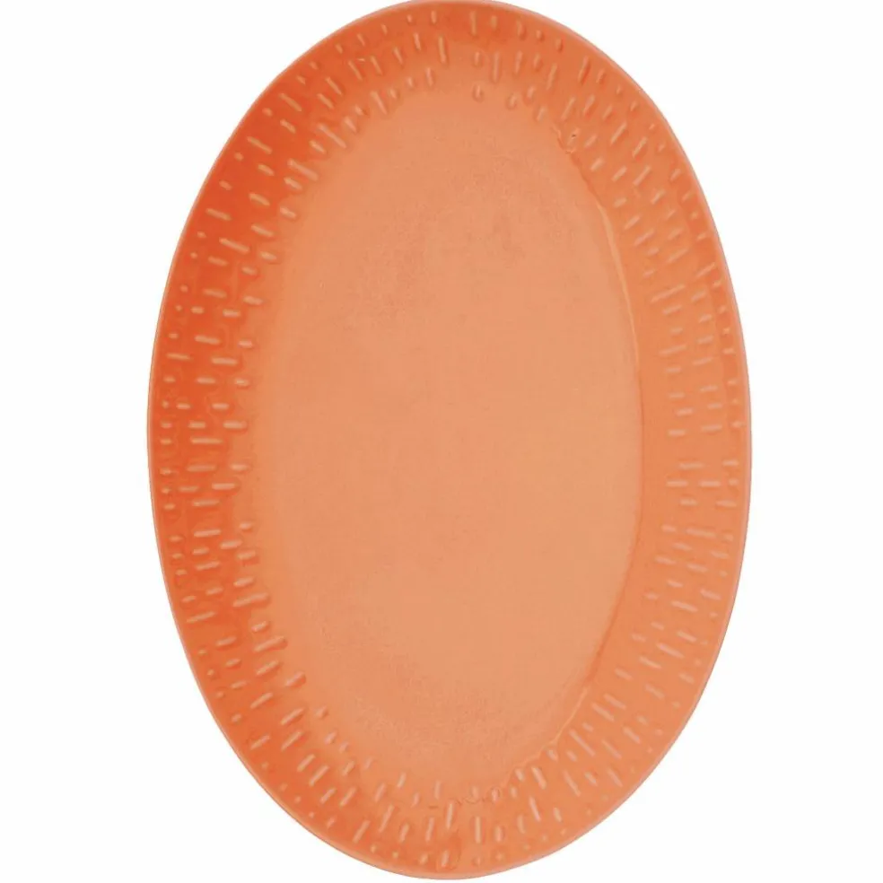 Confetti ovalt fat 36 × 25,5 cm, aqua