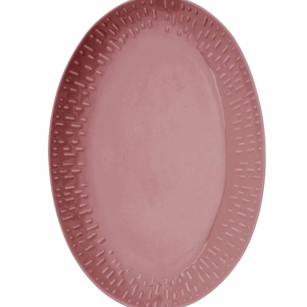 Confetti ovalt fat 36 × 25,5 cm, aqua