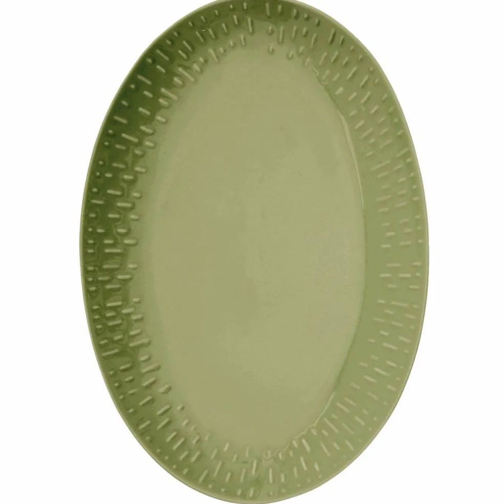 Confetti ovalt fat 36 × 25,5 cm, chili