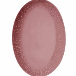 Confetti ovalt fat 36 x 25,5 cm, mustard