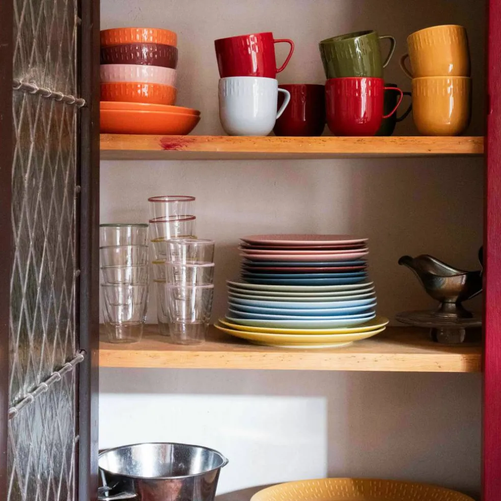 Confetti pastatallrik 23 cm, candyfloss