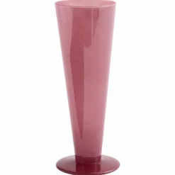 Conical medium vas, rosa/mörkröd