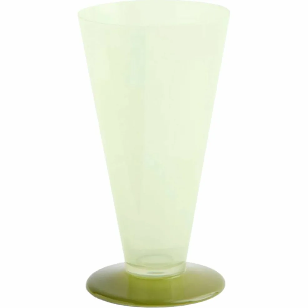 Conical vas small, ljusgrön/mörk lime