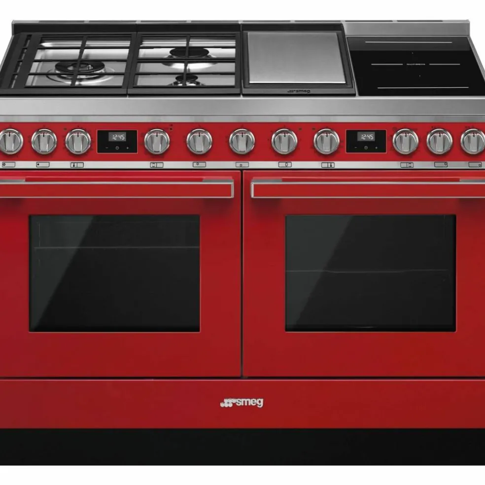CPF120IGMPR Portofino gas-/induktionsspis, röd