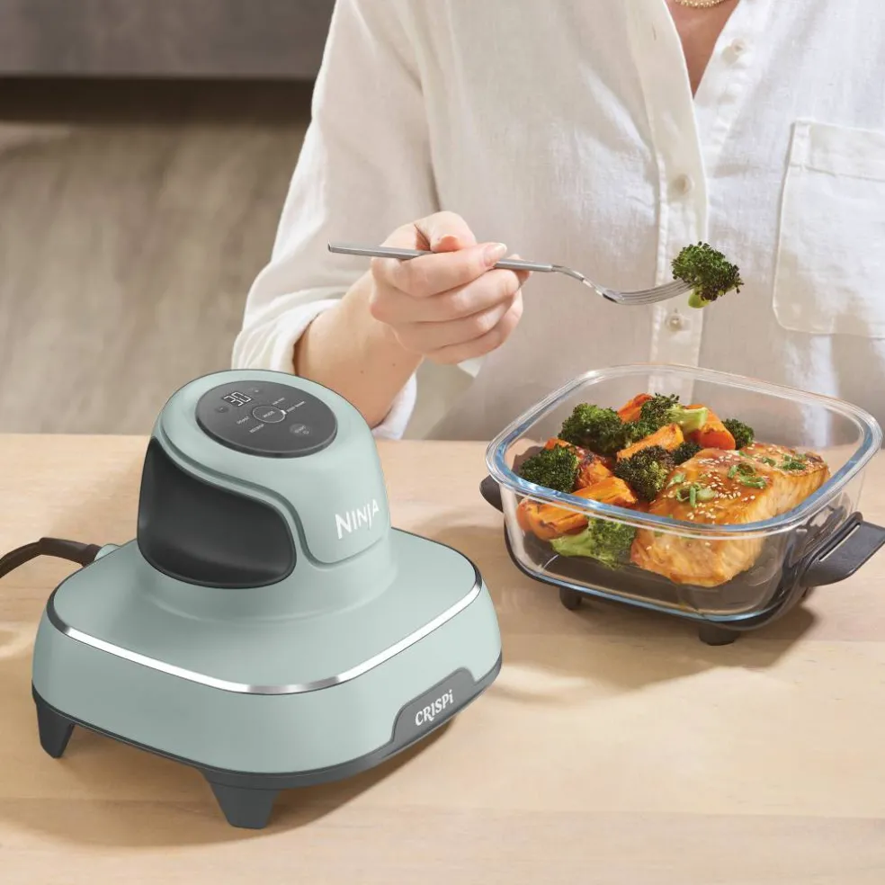 Crispi airfryer, salviagrön