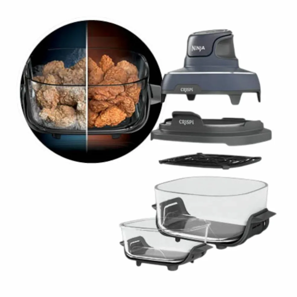 Crispi airfryer, salviagrön
