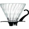 2 Cup Dripper V60 Glas med svart handtag