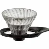 1 Cup Dripper V60 Glas med svart handtag