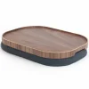 CurveLine Laptray knäbricka med anti-slip, large, valnöt