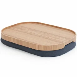CurveLine Laptray knäbricka med anti-slip, large, valnöt